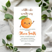 a little Cutie is on the Way,Funny Orange Kaart