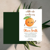 a little Cutie is on the Way,Funny Orange Kaart