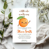 a little Cutie is on the Way,Funny Orange Kaart