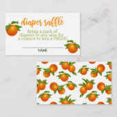 A Little Cutie is On The Way Luier Raffle Kaart (Voorkant / Achterkant)