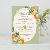 A Little Cutie is on the way neutral baby shower Kaart (Staand voorkant)