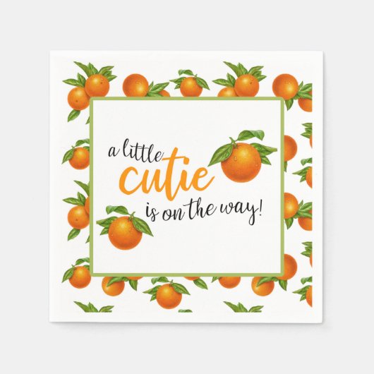 A Little Cutie is onderweg naar Napkin Servet (Voorkant)