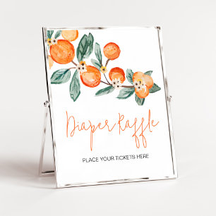 A Little Cutie is op de Weg Oranje Luier Raffle Poster