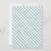 A Little Cutie Orange Baby Shower Invitation |  Kaart (Achterkant)