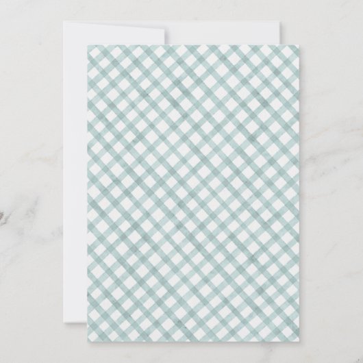 A Little Cutie Orange Baby Shower Invitation |  Kaart (Achterkant)