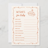 A Little Cutie Pie Baby shower Wensen voor Baby Kaart (Voorkant)