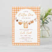 A Little Cutie Pie is onderweg naar het Baby showe Kaart (Staand voorkant)