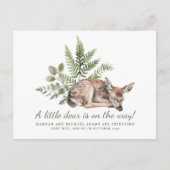 A Little Dear is onderweg naar zwangerschapsaankon Aankondigingskaart (Voorkant)