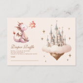 A Little Dragon is onderweg naar de Baby Diapper R Informatiekaartje (Voorkant)