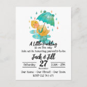 A Little Duckling is op de weg uitnodiging Postcar (Voorkant)