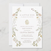 A Little Egg Is About To Hatch Baby Shower Kaart (Voorkant)