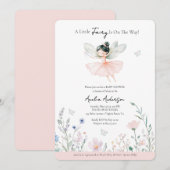 A Little Fairy is onderweg naar de Wildflower Invi Kaart (Voorkant / Achterkant)