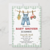 A Little Farmer is on the Way shower invite Kaart (Voorkant)