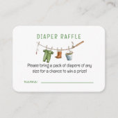 A Little Fisherman Baby Diaper Raffle Informatiekaartje (Voorkant)