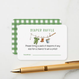 A Little Fisherman Baby Diaper Raffle Informatiekaartje