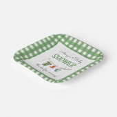 A Little Fisherman Baby Shower Square Papieren Bordje (Gebogen)