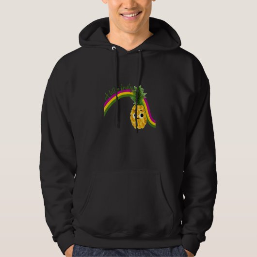 A little fruity with pineapple and rainbow for pri hoodie (Voorkant)