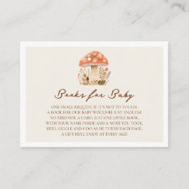 A Little Fun Guy Mushroom Fall Baby Shower  Informatiekaartje