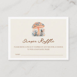 A Little Fun Guy Mushroom Fall Baby Shower  Informatiekaartje