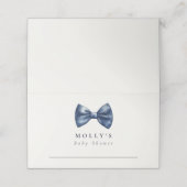 A Little Gentleman Is On His Way Baby Shower  Plaatskaartje (Buitenkant ongevouwen)