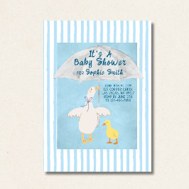 A Little Goose Is On The Way Storybook Baby Shower Kaart
