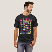 A Little Hippie A Little Hood Tie Dye Peace T-shirt (Voorkant volledig)