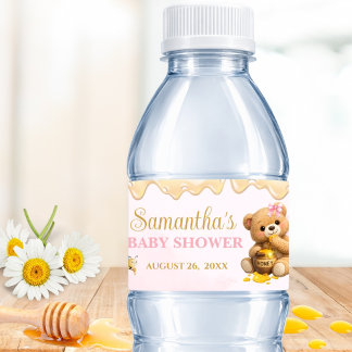A Little Honey - A Little Honey Baby Shower Waterfles Etiket