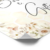 A Little Honey Bee Baby shower Boeken en geschenke Poster (Hoek)