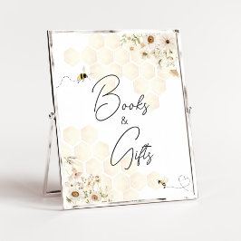 A Little Honey Bee Baby shower Boeken en geschenke Poster