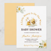 A Little Honey Bee Gender Neutral Baby Shower Kaart (Voorkant / Achterkant)