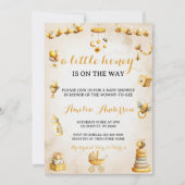 A Little Honey Bee Gender Neutral Baby Shower Kaart (Voorkant)
