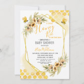 A Little Honey Bee is op weg naar het Baby shower Kaart (Voorkant)