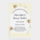A little Honey Is On The Way Baby Shower Acryl Bord (Voorkant)