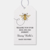 A little Honey Is On The Way Baby Shower Cadeaulabel (Voorkant)