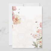 A Little Honey is on the Way Baby shower Invites Kaart (Achterkant)
