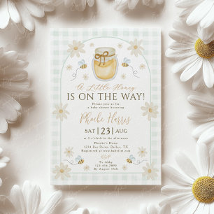 A Little Honey is on the Way Baby Shower Kaart