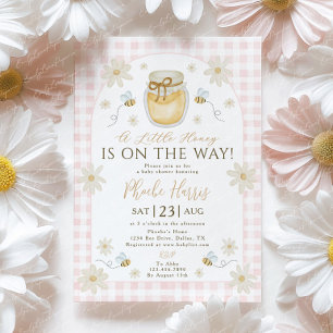 A Little Honey is on the Way Baby Shower Kaart