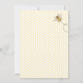 A little Honey Is On The Way Baby Shower Kaart (Achterkant)