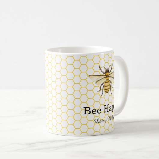 A little Honey Is On The Way Baby Shower Koffiemok (Voorkant rechts)