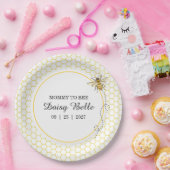 A little Honey Is On The Way Baby Shower Papieren Bordje (Feest)