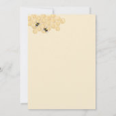 A Little Honey Is On The Way Bee Baby Shower Theme Kaart (Achterkant)