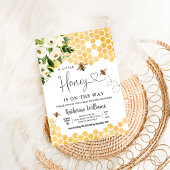 A Little Honey is op de weg Bee Theme Baby shower Kaart