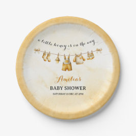 A little Honey On The Way Clothesline Baby Shower Papieren Bordje