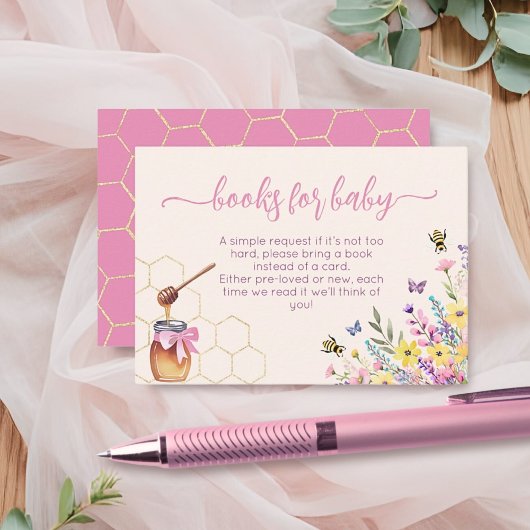 A Little Honey On The Way Pink Bee Books For Baby Informatiekaartje