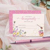 A Little Honey Shower Guess The Honeycombs Ticket Informatiekaartje