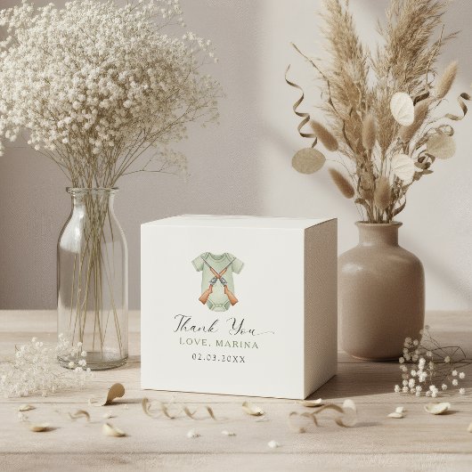 A little hunter is on the way baby shower bedankdoosjes