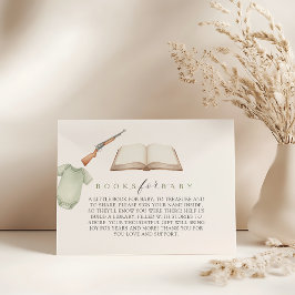 A little hunter is on the way baby shower. informatiekaartje