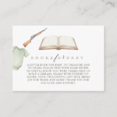 A little hunter is on the way baby shower. informatiekaartje (Voorkant)