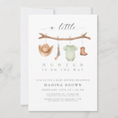 A little hunter is on the way baby shower  kaart (Voorkant)