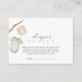 A little hunter is on the way diaper raffle informatiekaartje (Voorkant)